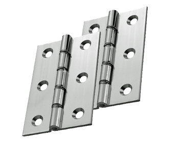 Carlisle Brass 3 Inch Double Washered Hinges, Polished Chrome - HDSW1CP (sold in pairs)